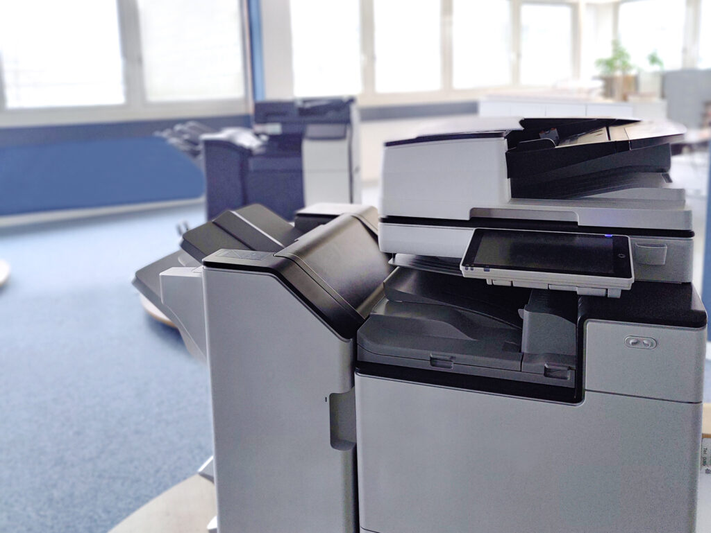 Ansicht eines Druckers im Office