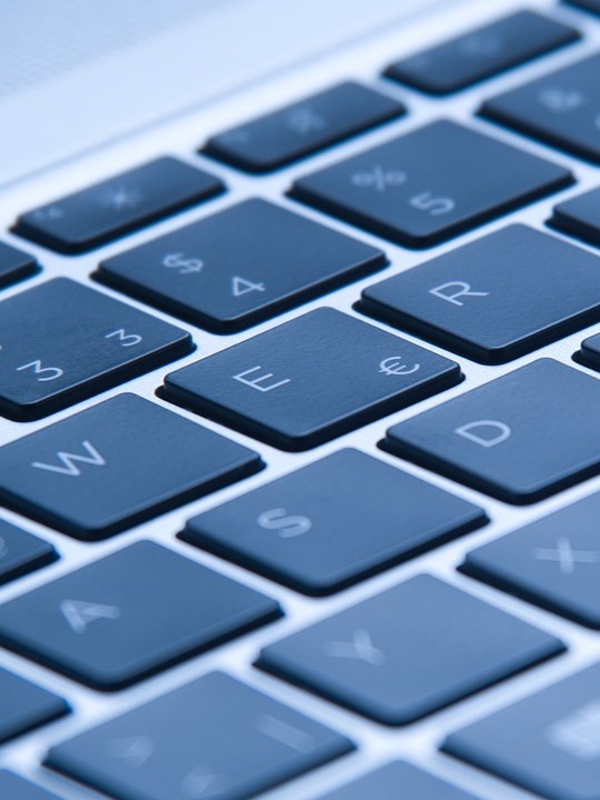 Tastatur eines Notebooks